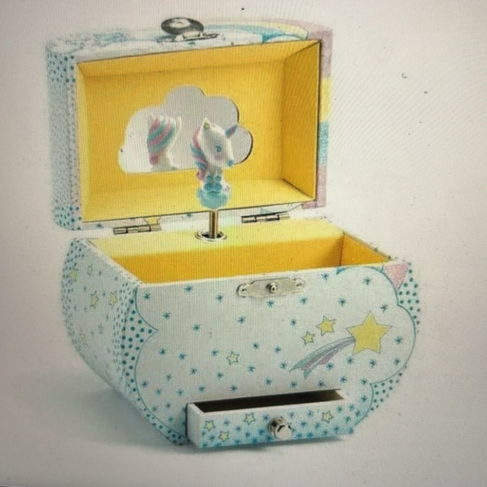 Djeco unicorn dreams musical treasure box